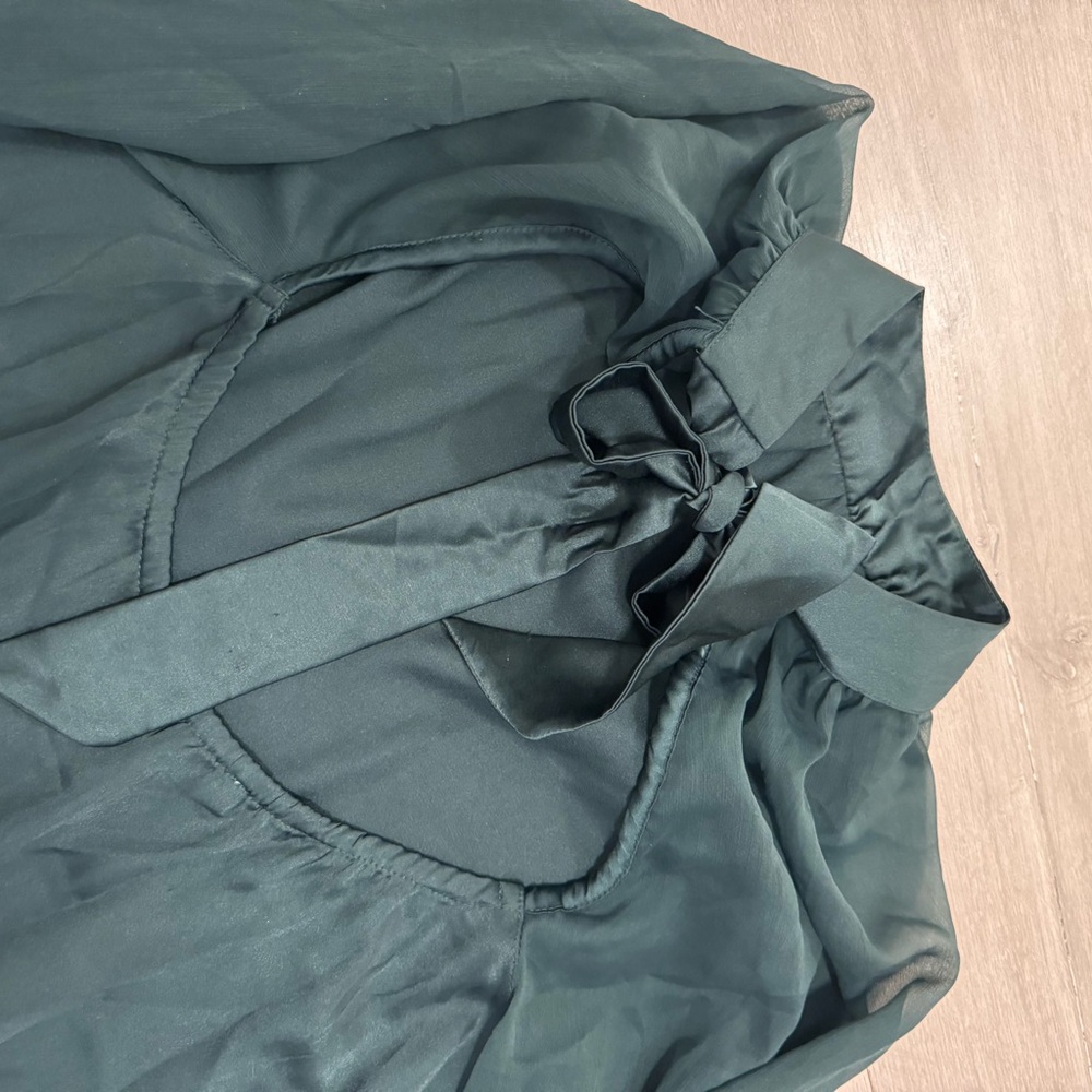 Green Silky Bodysuit - Abercrombie
